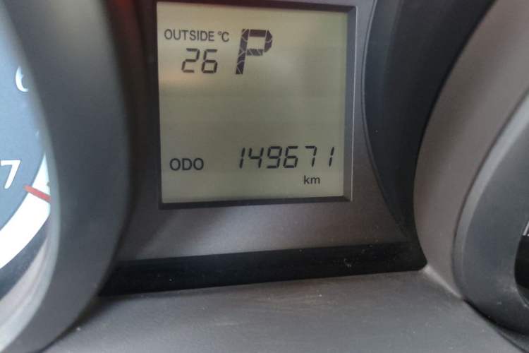 Used Toyota Prado  Odometer Close Up