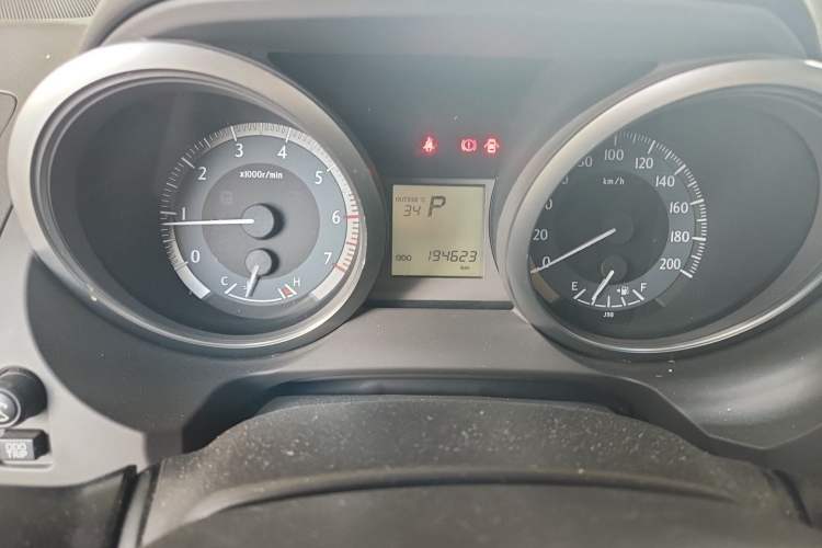 Used Toyota Prado  Odometer Close Up