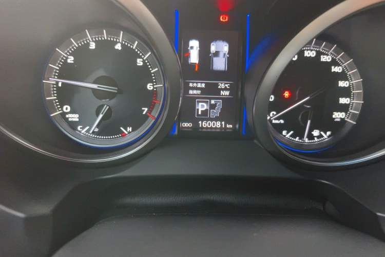 Used Toyota Prado 2016 3.5L Automatic TX-L NAVI Odometer Close Up