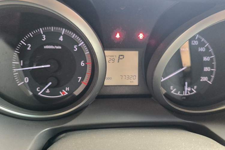 Used Toyota Prado  Odometer Close Up