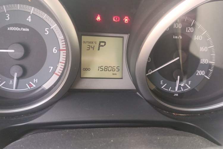 Used Toyota Prado  Odometer Close Up