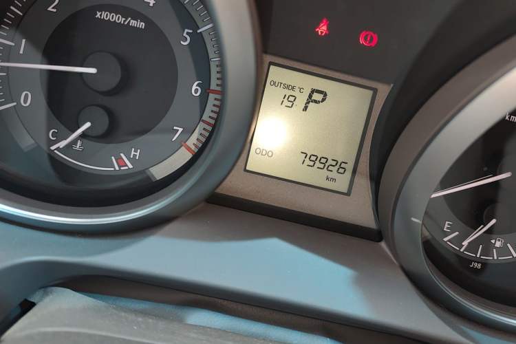Used Toyota Prado  Odometer Close Up