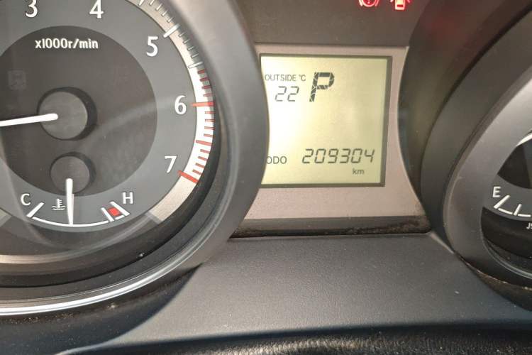 Used Toyota Prado  Odometer Close Up