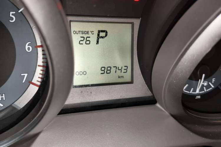 Used Toyota Prado  Odometer Close Up