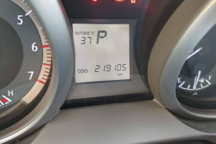 Used Toyota Prado  Odometer Close Up
