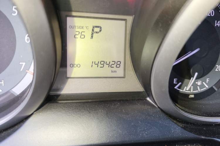 Used Toyota Prado  Odometer Close Up