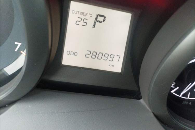 Used Toyota Prado  Odometer Close Up