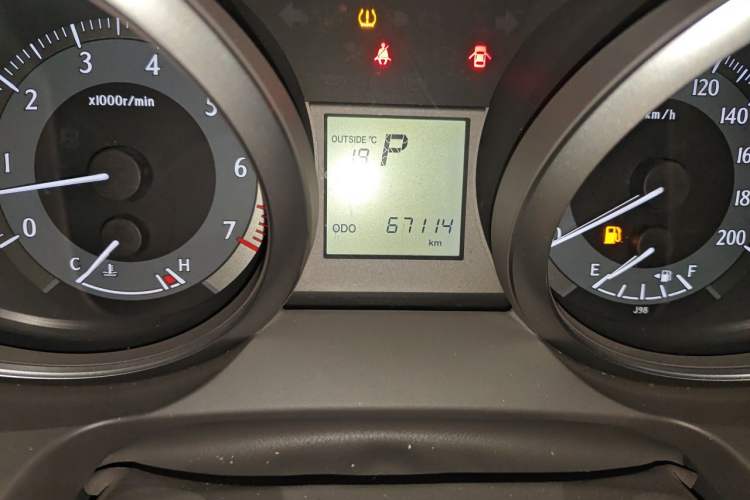 Used Toyota Prado  Odometer Close Up