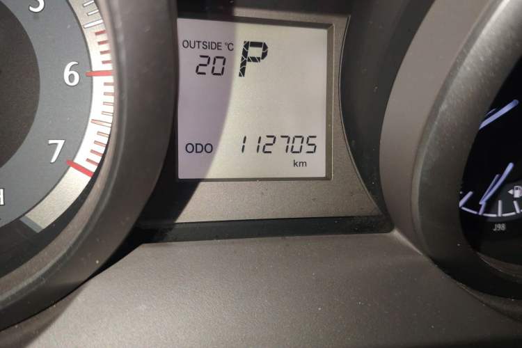 Used Toyota Prado  Odometer Close Up