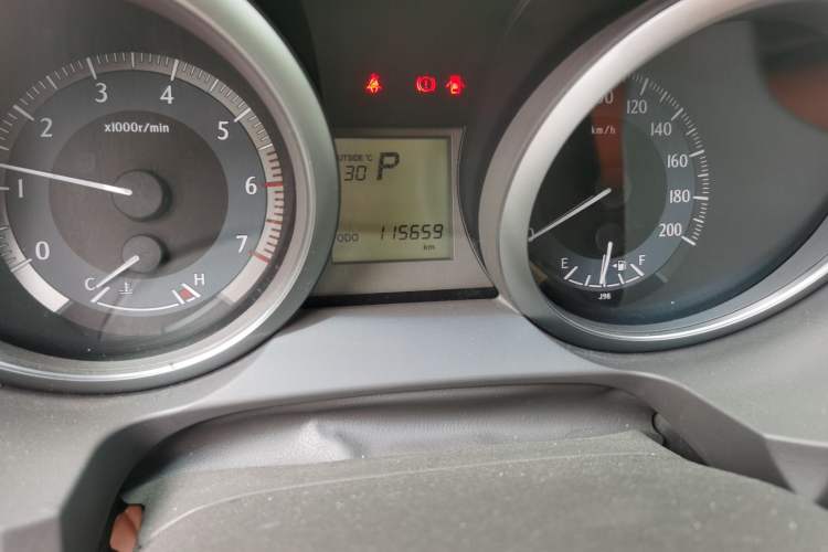 Used Toyota Prado  Odometer Close Up