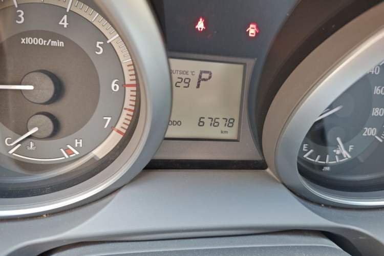 Used Toyota Prado  Odometer Close Up