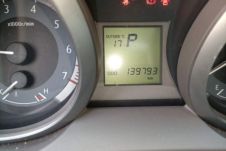 Used Toyota Prado  Odometer Close Up