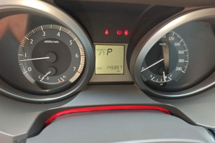 Used Toyota Prado  Odometer Close Up