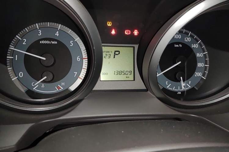 Used Toyota Prado  Odometer Close Up