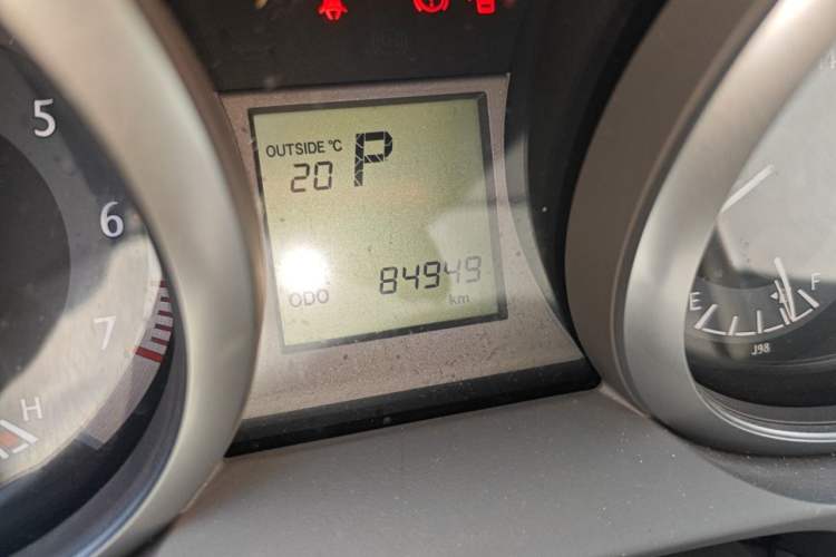 Used Toyota Prado  Odometer Close Up