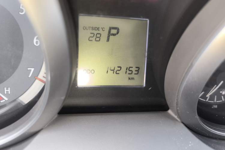 Used Toyota Prado  Odometer Close Up