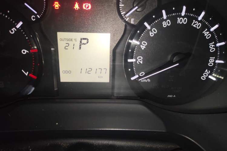 Used Toyota Prado  Odometer Close Up