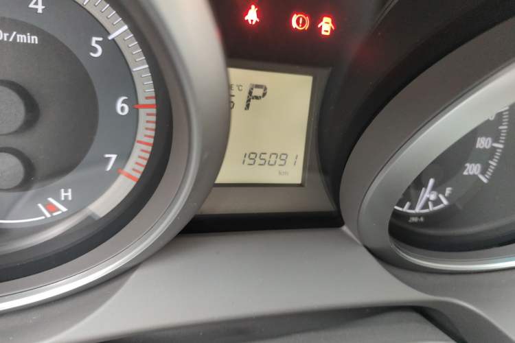 Used Toyota Prado  Odometer Close Up