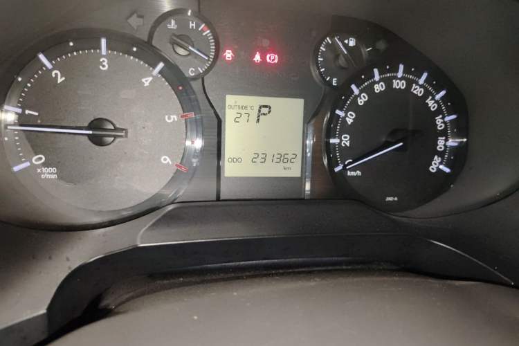 Used Toyota Prado  Odometer Close Up