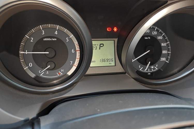 Used Toyota Prado  Odometer Close Up