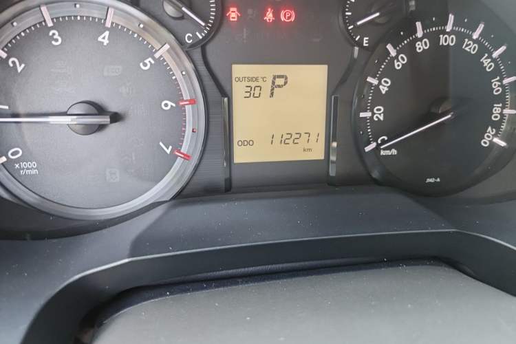 Used Toyota Prado  Odometer Close Up