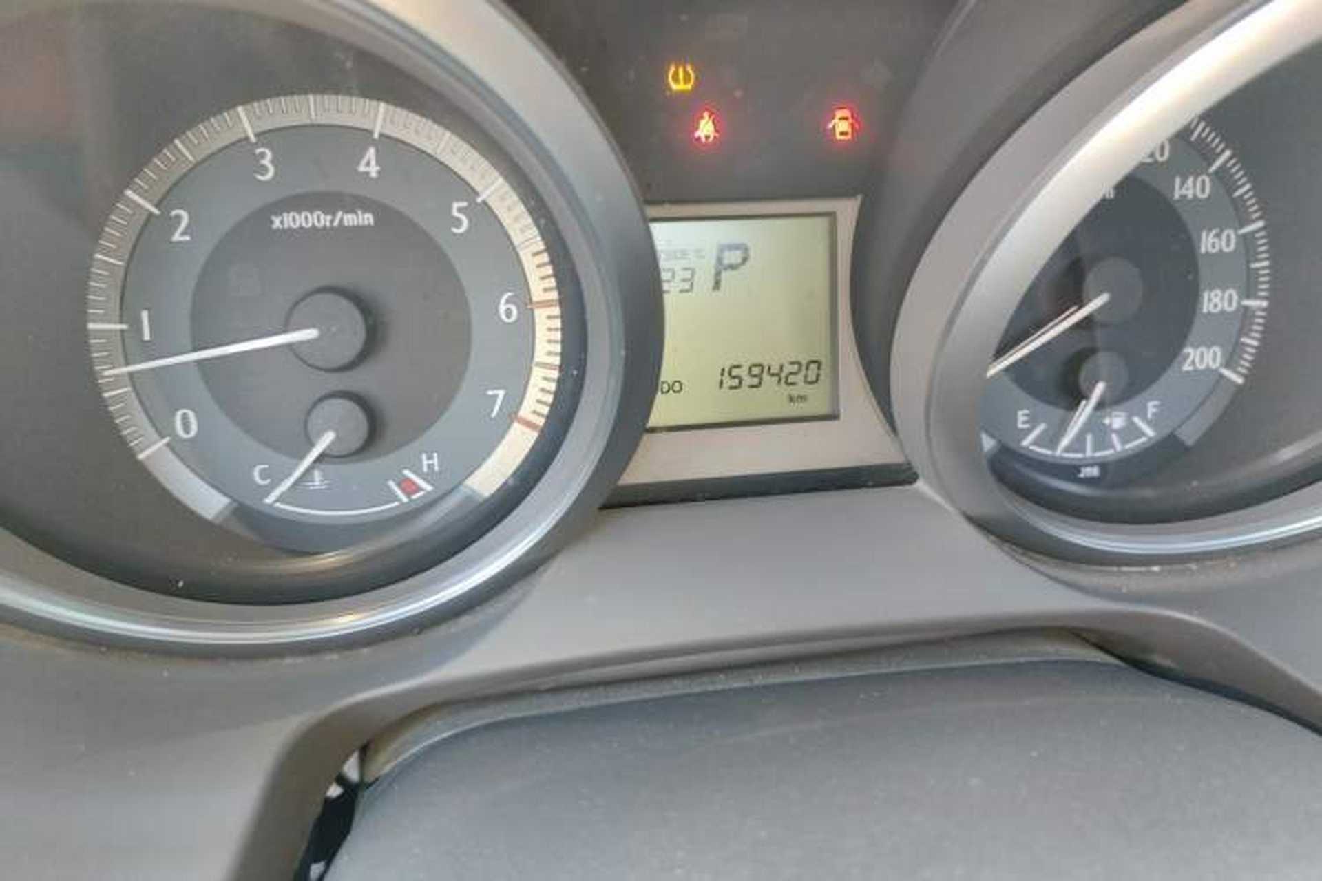 Used Toyota Prado  Odometer Close Up