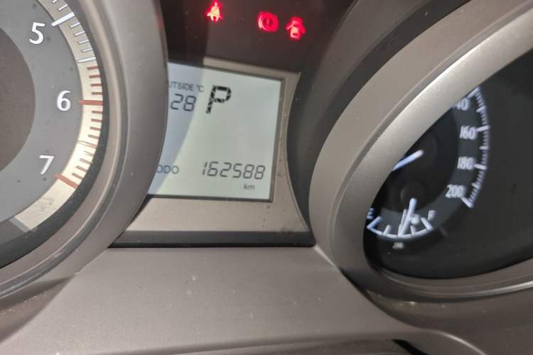 Used Toyota Prado  Odometer Close Up