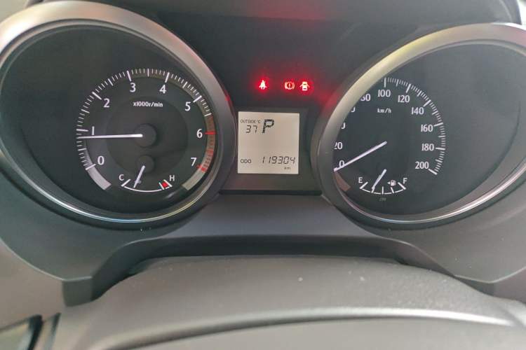 Used Toyota Prado  Odometer Close Up