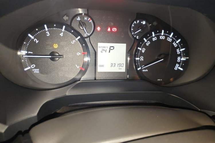 Used Toyota Prado  Odometer Close Up