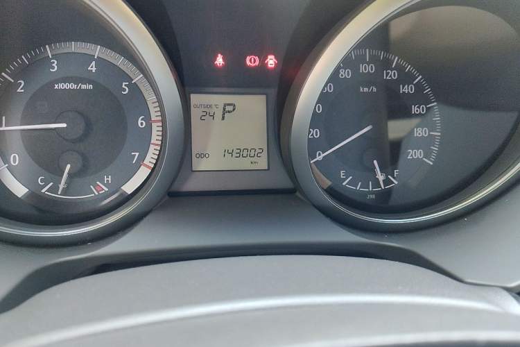 Used Toyota Prado  Odometer Close Up