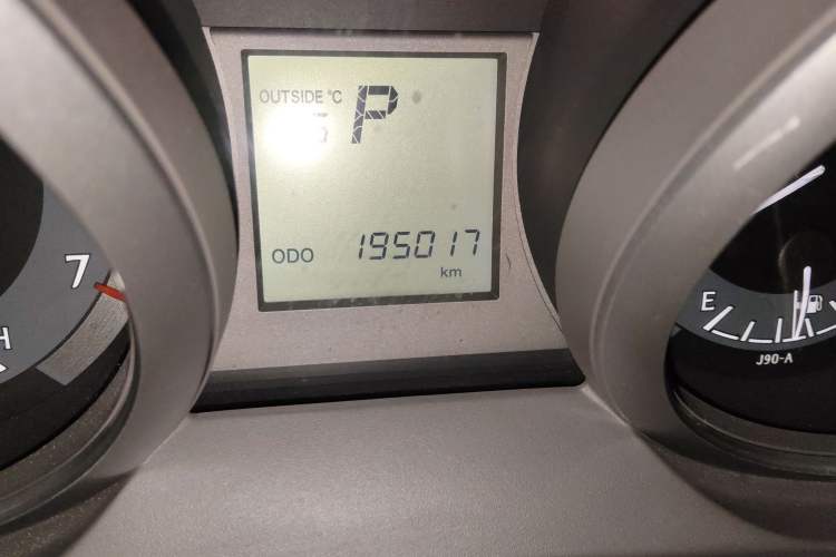 Used Toyota Prado  Odometer Close Up