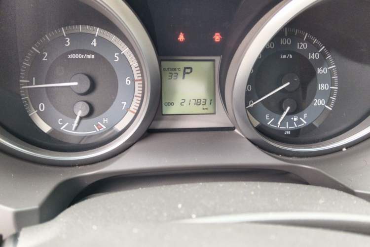 Used Toyota Prado  Odometer Close Up