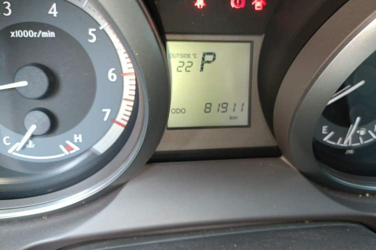 Used Toyota Prado  Odometer Close Up