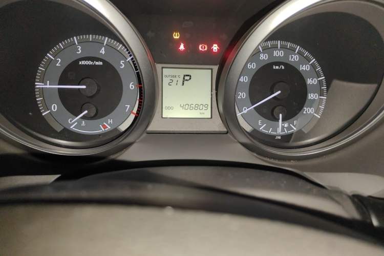 Used Toyota Prado  Odometer Close Up