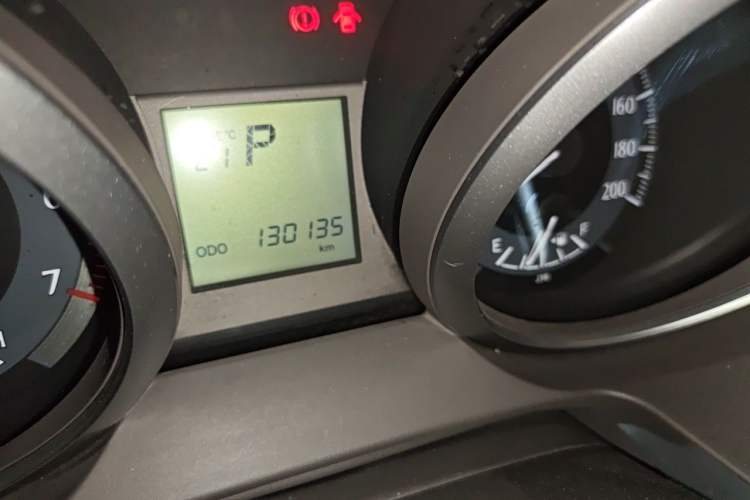 Used Toyota Prado  Odometer Close Up