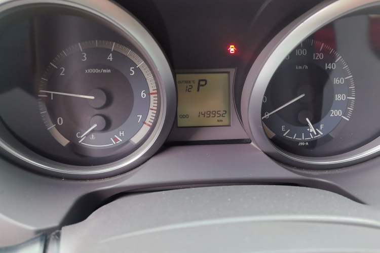 Used Toyota Prado  Odometer Close Up