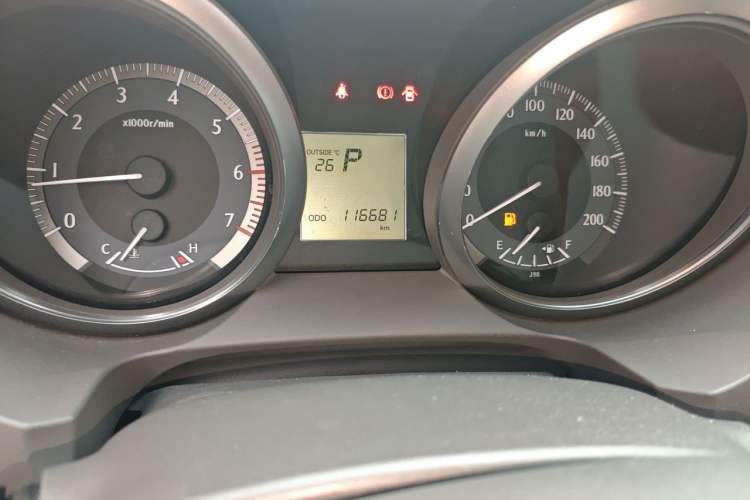 Used Toyota Prado  Odometer Close Up