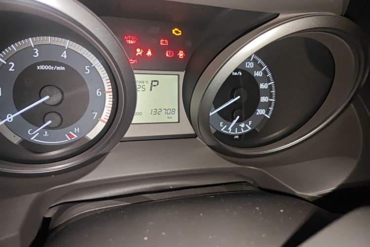Used Toyota Prado  Odometer Close Up