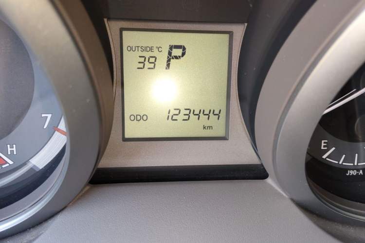 Used Toyota Prado  Odometer Close Up