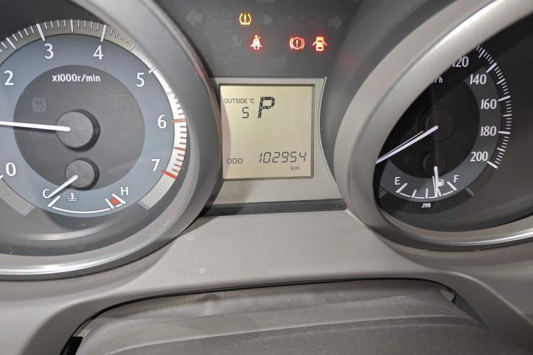 Used Toyota Prado 2017 2700 TX Middle East Edition Odometer Close Up