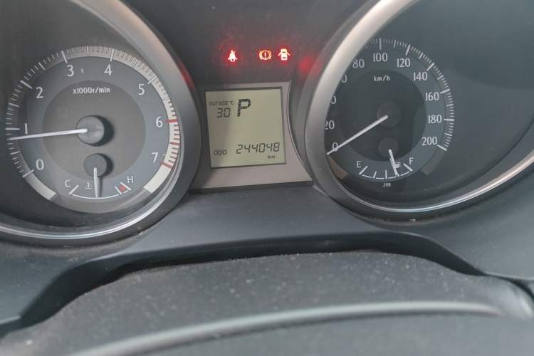 Used Toyota Prado  Odometer Close Up