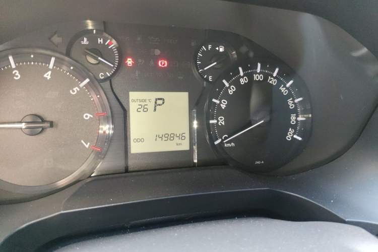 Used Toyota Prado  Odometer Close Up