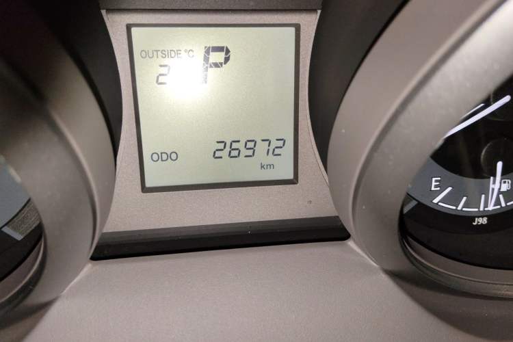 Used Toyota Prado  Odometer Close Up