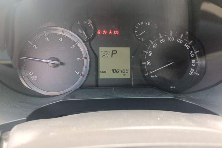 Used Toyota Prado  Odometer Close Up