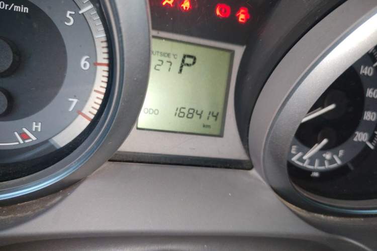 Used Toyota Prado 2017 2.7L Parallel Import Odometer Close Up