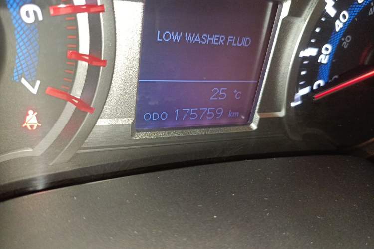 Used Toyota Prado  Odometer Close Up