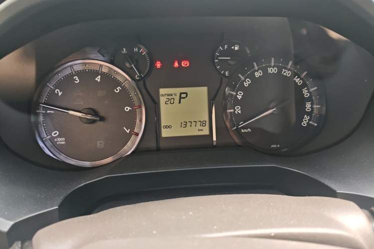 Used Toyota Prado  Odometer Close Up