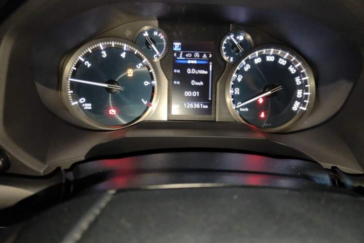 Used Toyota Prado 2018 3.5L Automatic TX-L with Rear-Mounted Spare Tire Odometer Close Up