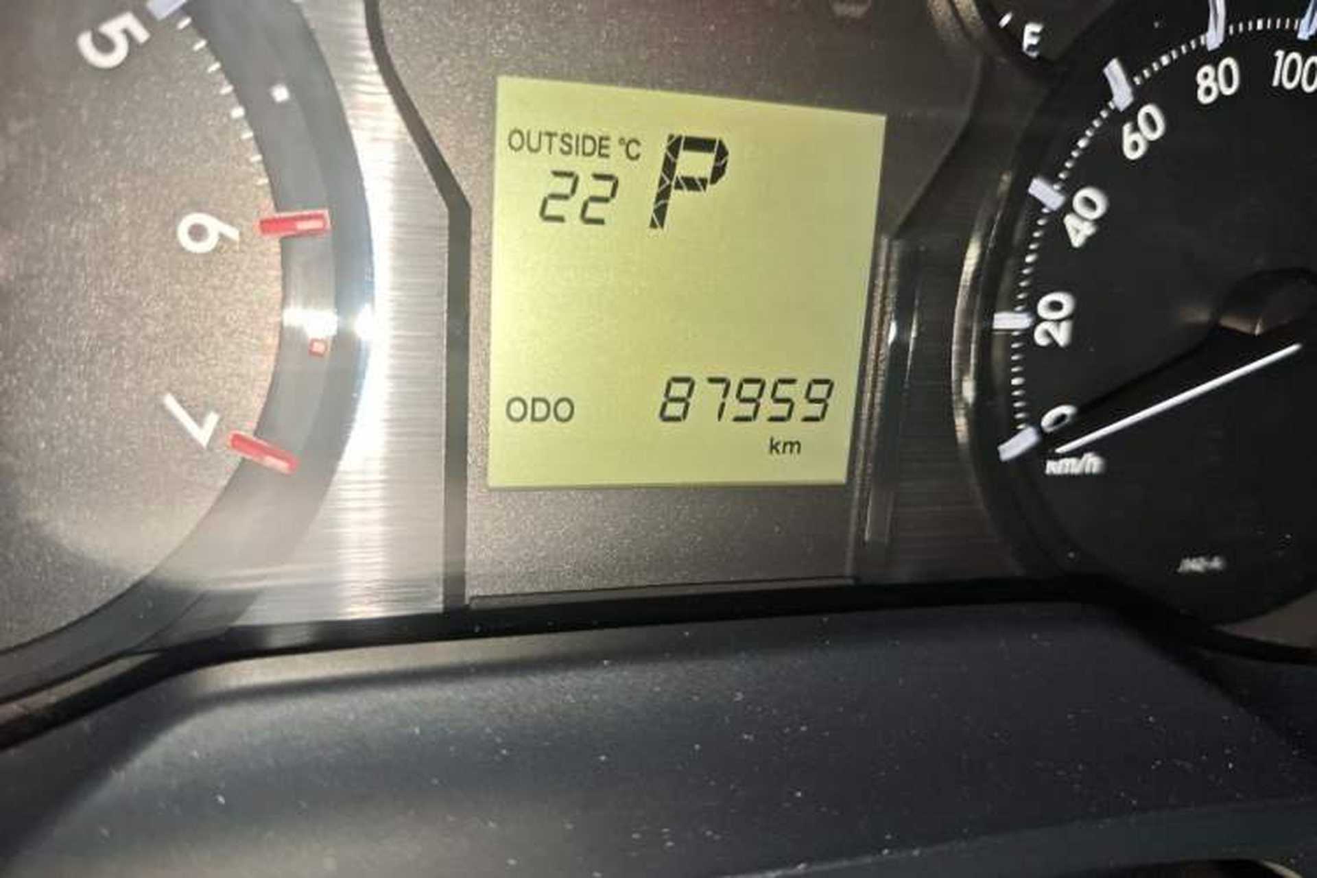 Used Toyota Prado 2018 4.0L TXL Dual Airbags External Mount – Middle East Odometer Close Up