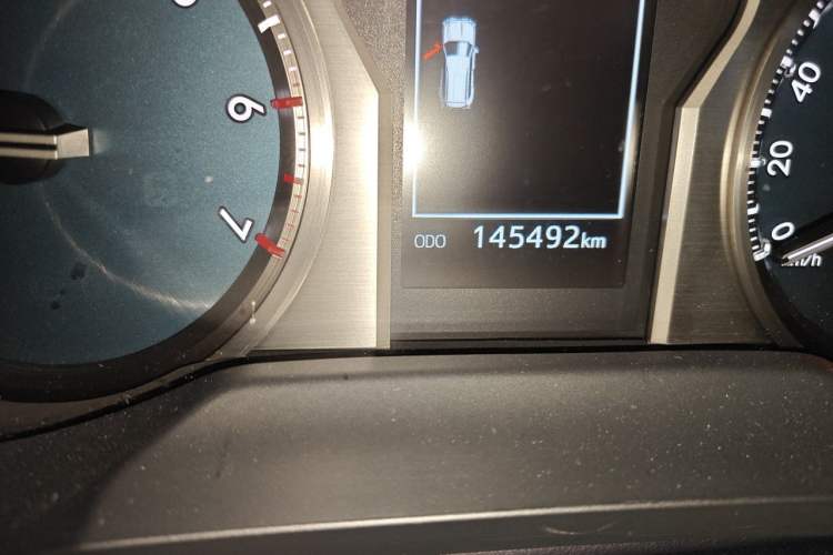 Used Toyota Prado  Odometer Close Up